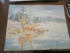 Original Watercolors By Peg Humphreys, Donner Lake, Calif.  26" x 20"