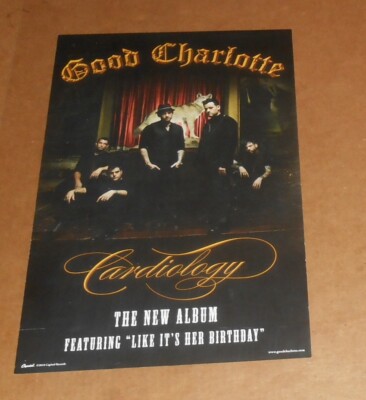 Good Charlotte ポスター 2004年　グッドシャーロット　プロモ Good Charlotte Cardiology Poster 2004 Original 11x17 | eBay