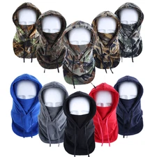 Balaclava Ski Mask Cold Weather Face Mask Neck Warmer Fleece Hood Winter Hats