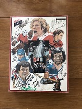 Philadelphia Flyers Stanley Cup and USA Hockey Miracle On Ice Autographed Canvas