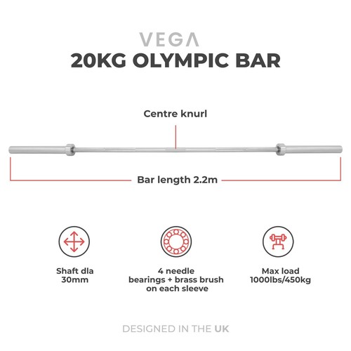 Olympic Barbell - 7ft 20kg - Picture 3 of 3