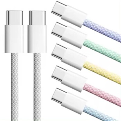 Schnell Ladekabel USB-C auf USB-C 60W Typ C Datenkabel für Handy Samsung Huawei