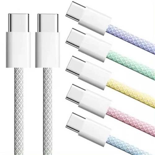 Schnell Ladekabel USB-C auf USB-C 60W Typ C Datenkabel für Handy Samsung Huawei
