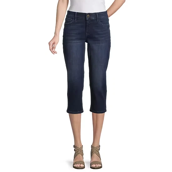 nwt st. john's bay secretly slender Crop Pants, Women's Size 8