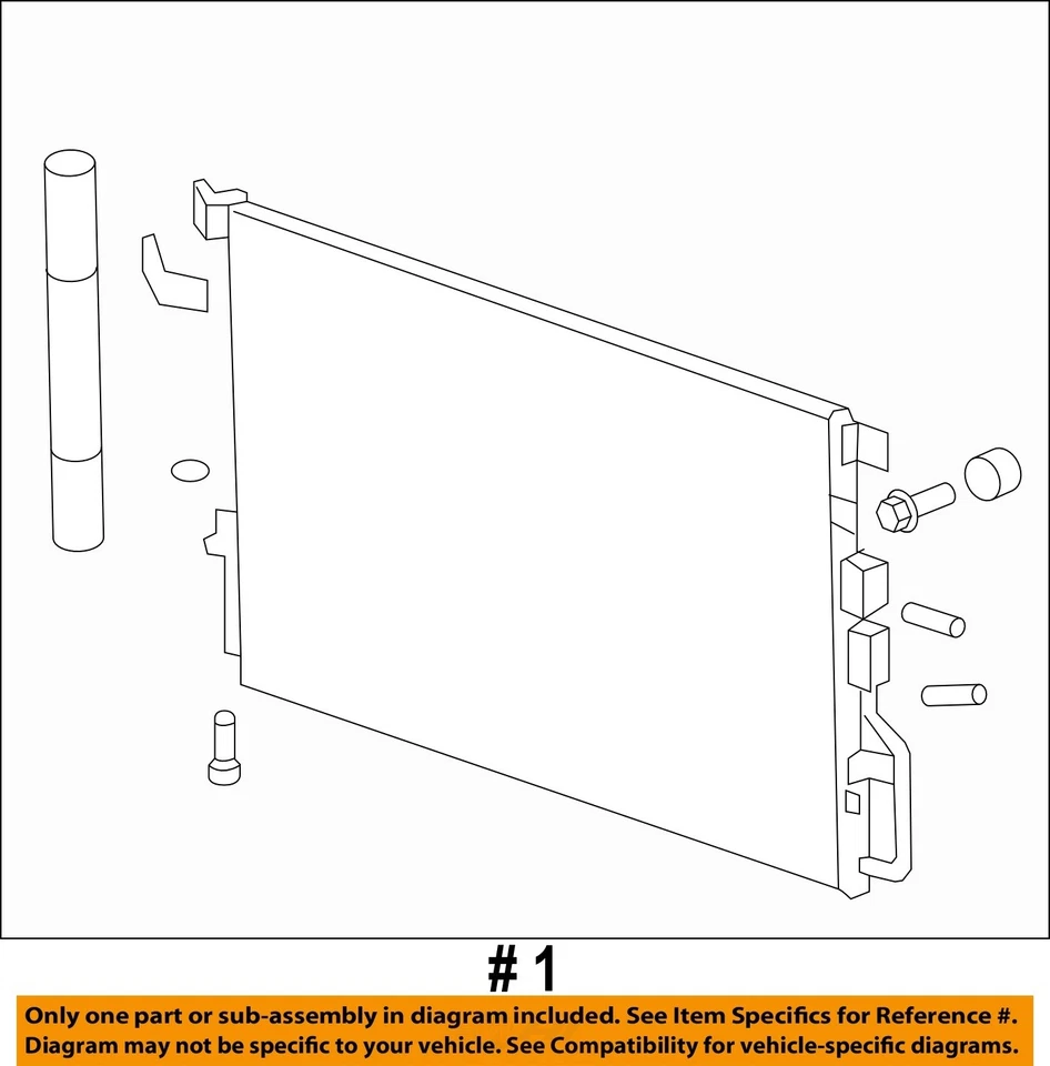 Used A/C Condenser fits: 2012 Chevrolet Equinox Grade A - Image 4 of 4