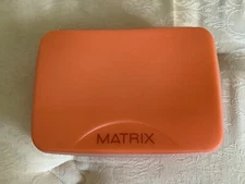 MATRIX Zippered MAKEUP BAG Travel Cosmetic Toiletry Bag ORANGE 7”x 4.75” NEW
