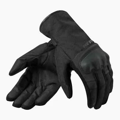 Guantes de Invierno Moto Hombre Rev ' It Croydon H2O Impermeable Negro TAMAÑO S - Imagen 1 de 2