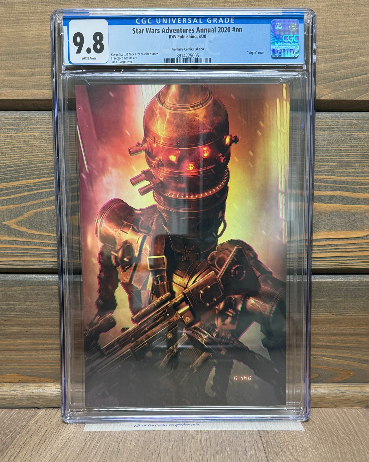 Star Wars Adventures Annual 2020 CGC 9.8 John Giang Frankie's Comics Virgin Cov