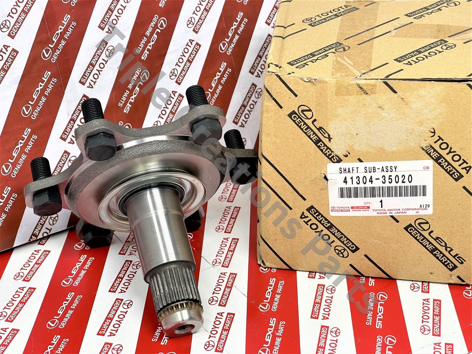 Genuine Toyota 41304-35020 SHAFT SUB-ASSY DIFFERENTIAL SIDE GEAR 