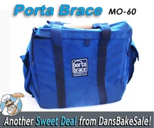Porta Brace MO-60 Heavy Duty Gear Case w/ Pockets & Wooden Handle -Used