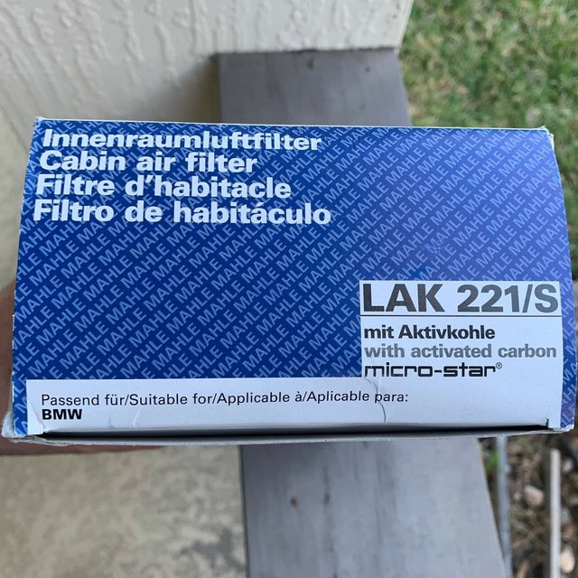 Mahle LAK248 cabine élément de filtre à charbon actif