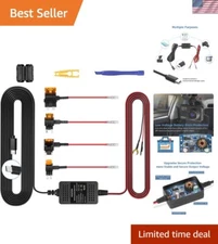 Versatile Dash Cam Power Cord - Type-C Hardwire Kit with Low Voltage Disconnect