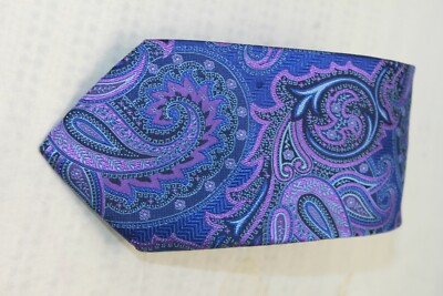 Ted Baker London men/'s Purple Blue Floral tie MSRP $95