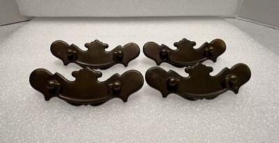 Vintage Colonial Batwing Style Drop Handle Drawer Pulls Furniture ...