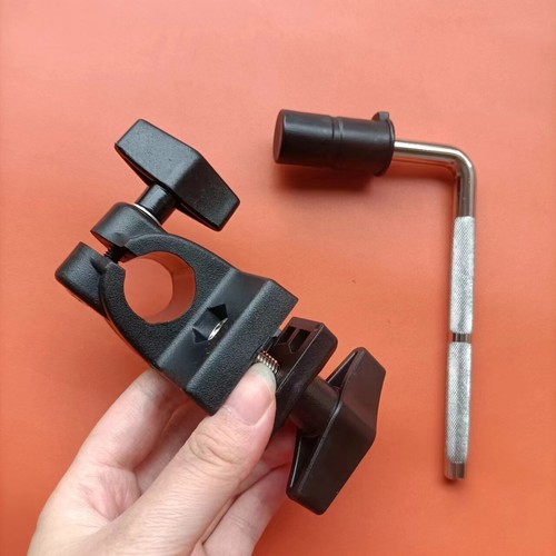 Hatched Rack Clamp Mount Bracket L Rod Fits Roland Alesis Yamaha Gibraltar - Picture 3 of 5