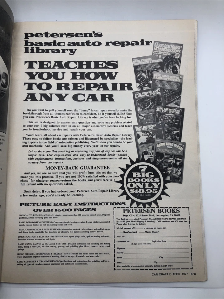 Car Craft Magazine Racing On A Budget April 1977 122314R - Image 4 of 4