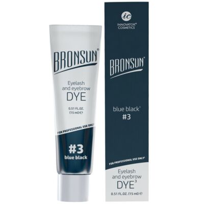 BRONSUN #3 Blue Black Eyelash & Eyebrow Dye 15 ml Tube By Innovator Cosmetics