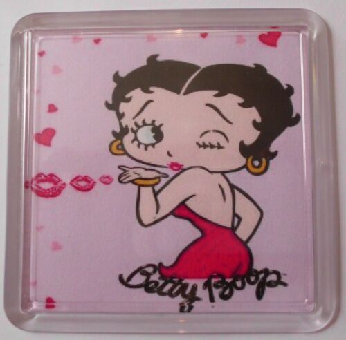 Betty Boop blowing kisses  coaster  - Can  be personalised - Picture 1 of 1