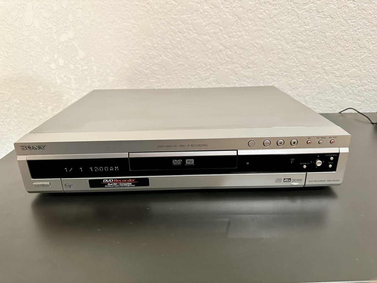 Sony RDR-GX300 Multi-Format DVD Recorder Player Tested Works Sony RDR-GX300 Multi-Format DVD Recorder Player Tested Works