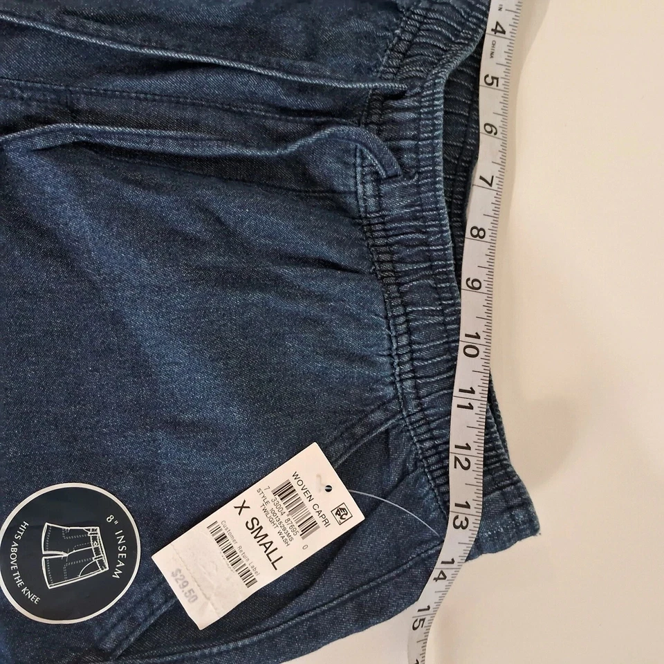 Karen Scott Women's Capri Twilight Wash Color Blue Size XSmall - Image 4 of 4