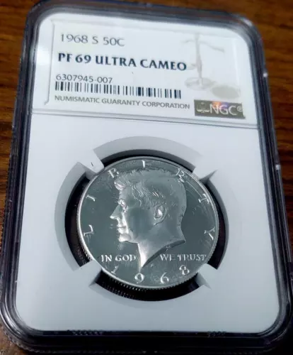 1968-S NGC PF69 ULTRA CAMEO 50C KENNEDY HALF-DOLLAR #945-007