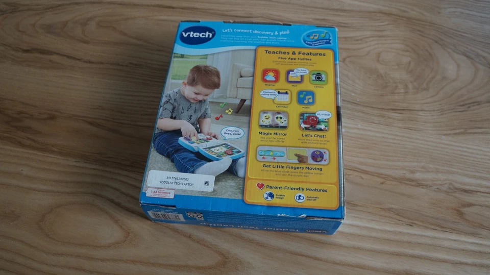 VTech Toddler Tech Laptop 2022 Music Learning Colors Animals 12-36 months - Image 4 of 4