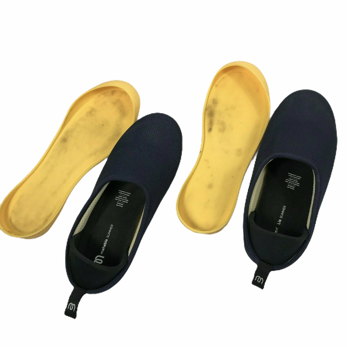Mahabis Convertible Snap Slipper Shoes Dark Navy Blue with  display picture 2