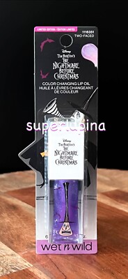 Wet N Wild Nightmare Before Christmas TWO-FACED Color Changing Lip Oil NEW