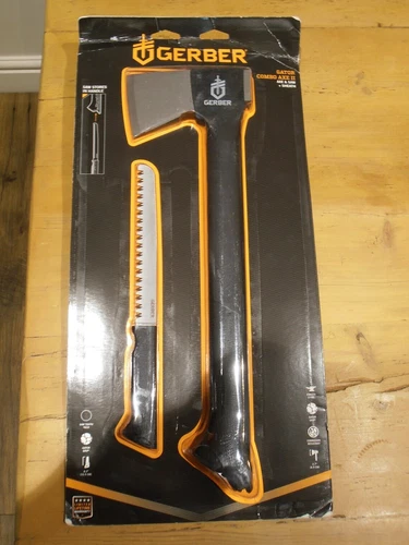 NEW Gerber 22-41420N Axe Gator Combo With SAW FORGED STEEL WITH SHEATH
