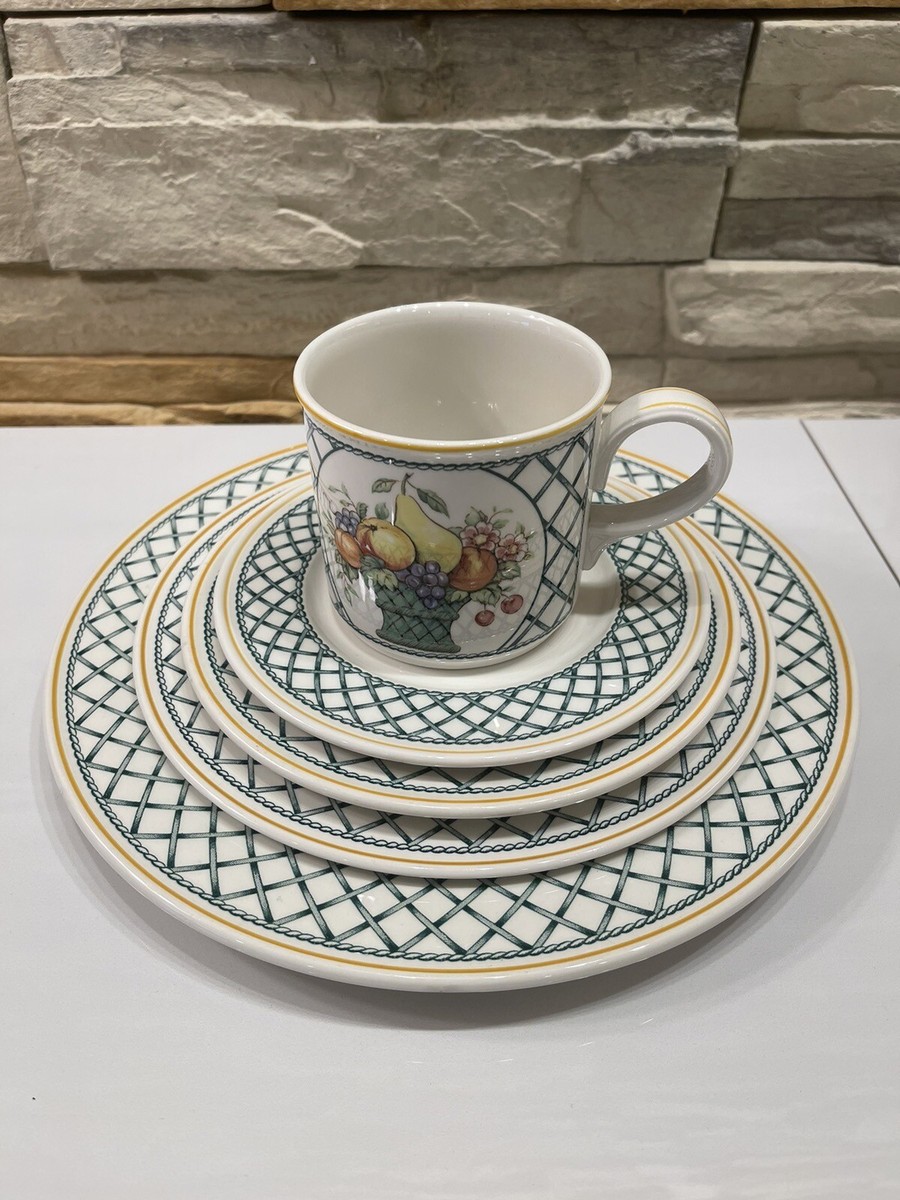 ☆ 希少Villeroy&Boch ☆BASKET ☆ Villeroy & Boch Basket Pattern 5-Pc Place Setting, Porcelain