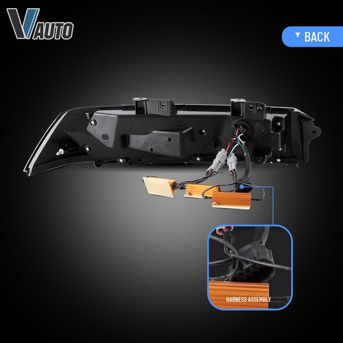 Luces traseras LED VLAND para Chevy Camaro 2014-2015 conjunto de lentes transparentes a humo izquierda+derecha - Imagen 8 de 18