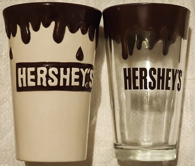 2 Hershey's Chocolate Tall 6  Coffee Mug Cup