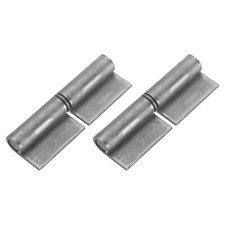 2 Pack 3-8/9" x 1-1/3" Weld-on Steel Gate Flag Hinges with Removable Pin