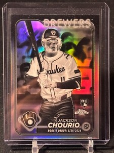 2024 Topps Chrome Update Negative Refractor Rookie #USC30 Jackson Chourio! SP!
