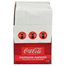 TableCraft Coca-Cola / Coke 100ct Logo Napkins - fits CC300 & CC302 Dispenser
