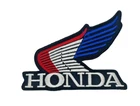 HONDA WING RED WHITE BLUE  EMBROIDERED BIKER PATCH (HP1)