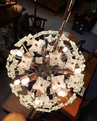Sputnik Multi Bulb Atomic Starburst Chandelier - Picture 9 of 14
