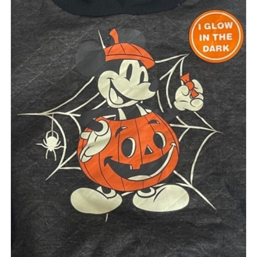 Disney Baby Mickey Mouse Glow In The Dark Hoodie Unisex Infant Size 12 Months - Picture 2 of 6