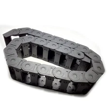 1M 1000mm Black Long Nylon Cable Drag Chain Wire Carrier 25 x 57mm
