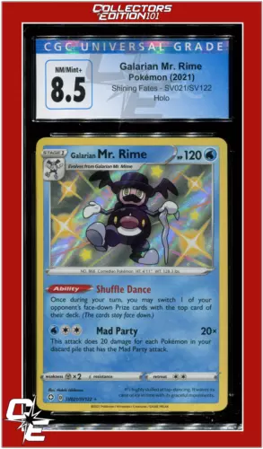 Shining Fates SV021 Galarian Mr. Rime Holo CGC 8.5