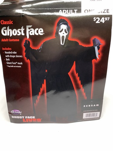 Ghostface Adult One Size Adult Halloween Costume P111 - Picture 12 of 16