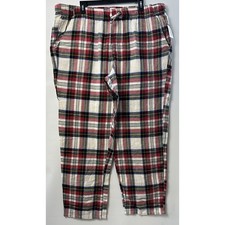 Old Navy Size XXL Flannel Pajama Pants Red  White Plaid NWT