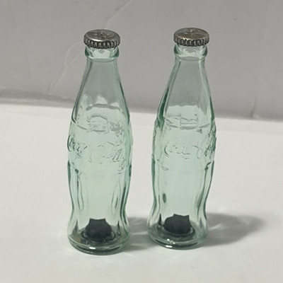 Coca-Cola Glass Bottle-Shaped Salt & Pepper Shakers Set CC339 727875077073