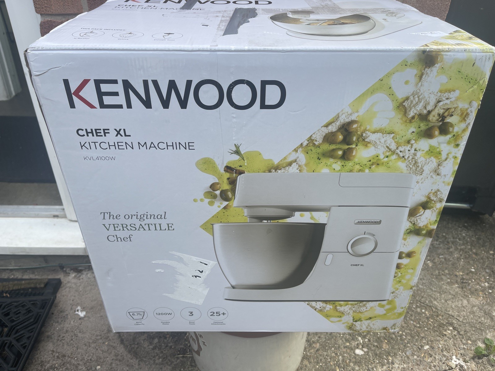 Kenwood Stand Mixer 6.7L 1200W White with Attachments