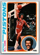 M.L. Carr 1978-79 Topps #82 Detroit Pistons VG Vintage