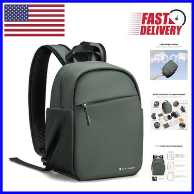 Lightweight Green Camera Backpack for Photographers - Stylish & Functional