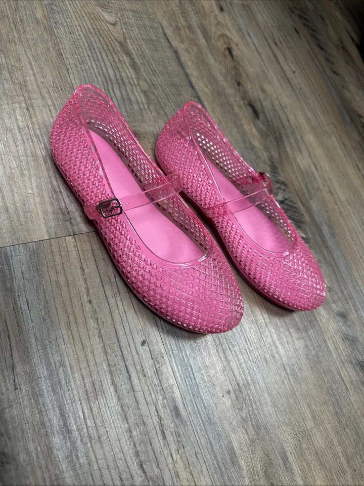 MIA Gianne Jelly Flats Rosa Mujer Talla 7 Nuevo Sin Etiqueta Foto 2 de 4