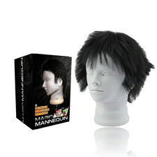 Male Mannequin Head, with 40" Straight Human Hair, Can Use 30 Times