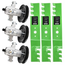 Deck Spindles  Toothed Blades Kit for Cub Cadet KW KH RZT-S54 RZTS54 RZTL54