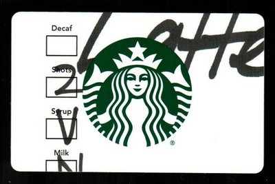 STARBUCKS Barista Latte Order ( 2025 ) Gift Card ( $0 ) | eBay